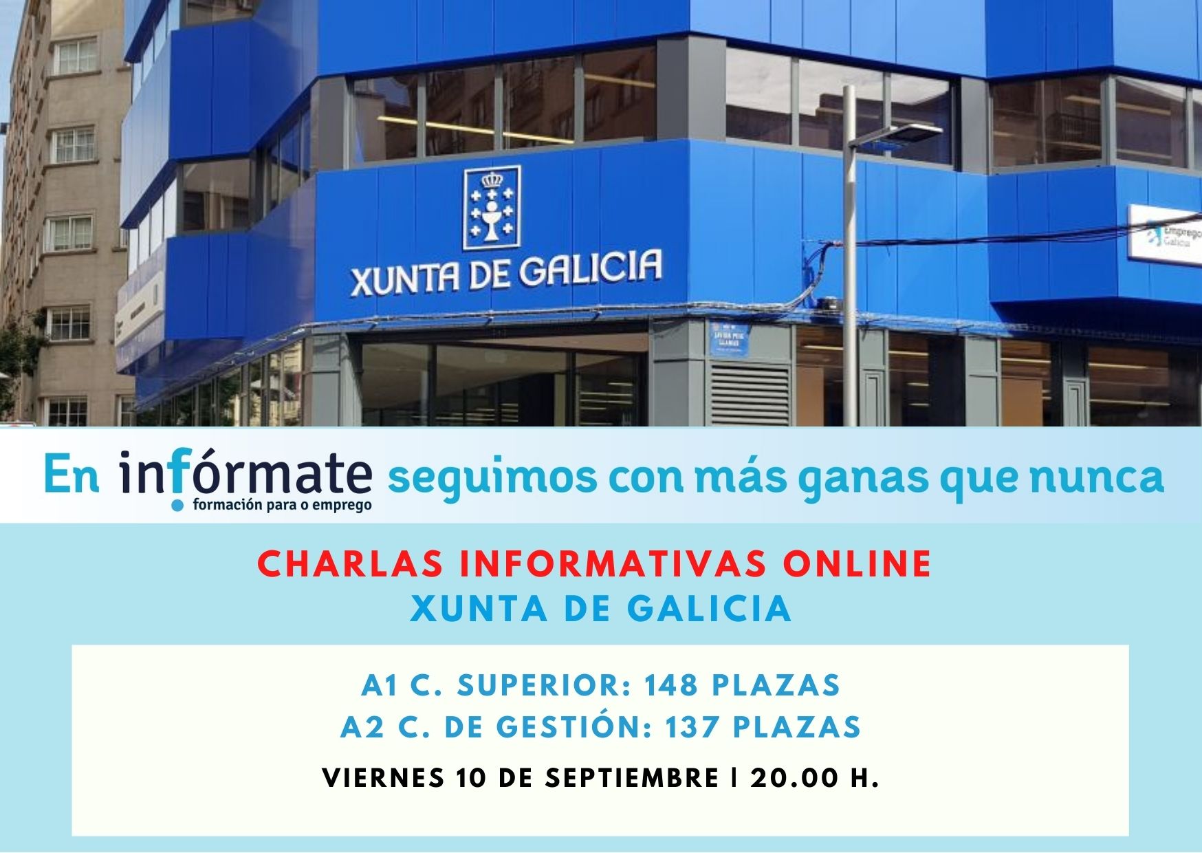Cartel promocional charlas infor