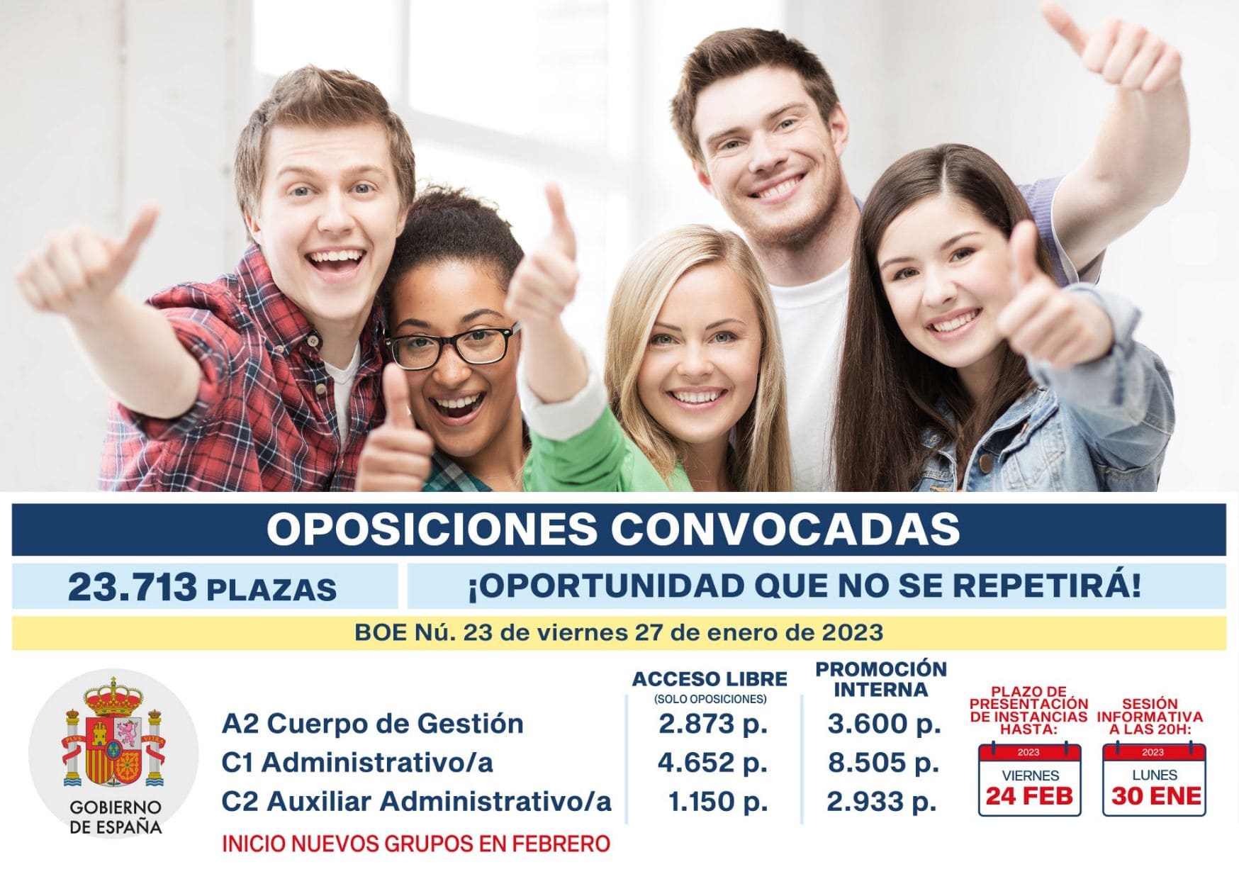 Cartel anunciando convocatoria