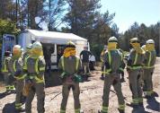 Bomberos forestales de la Xunta