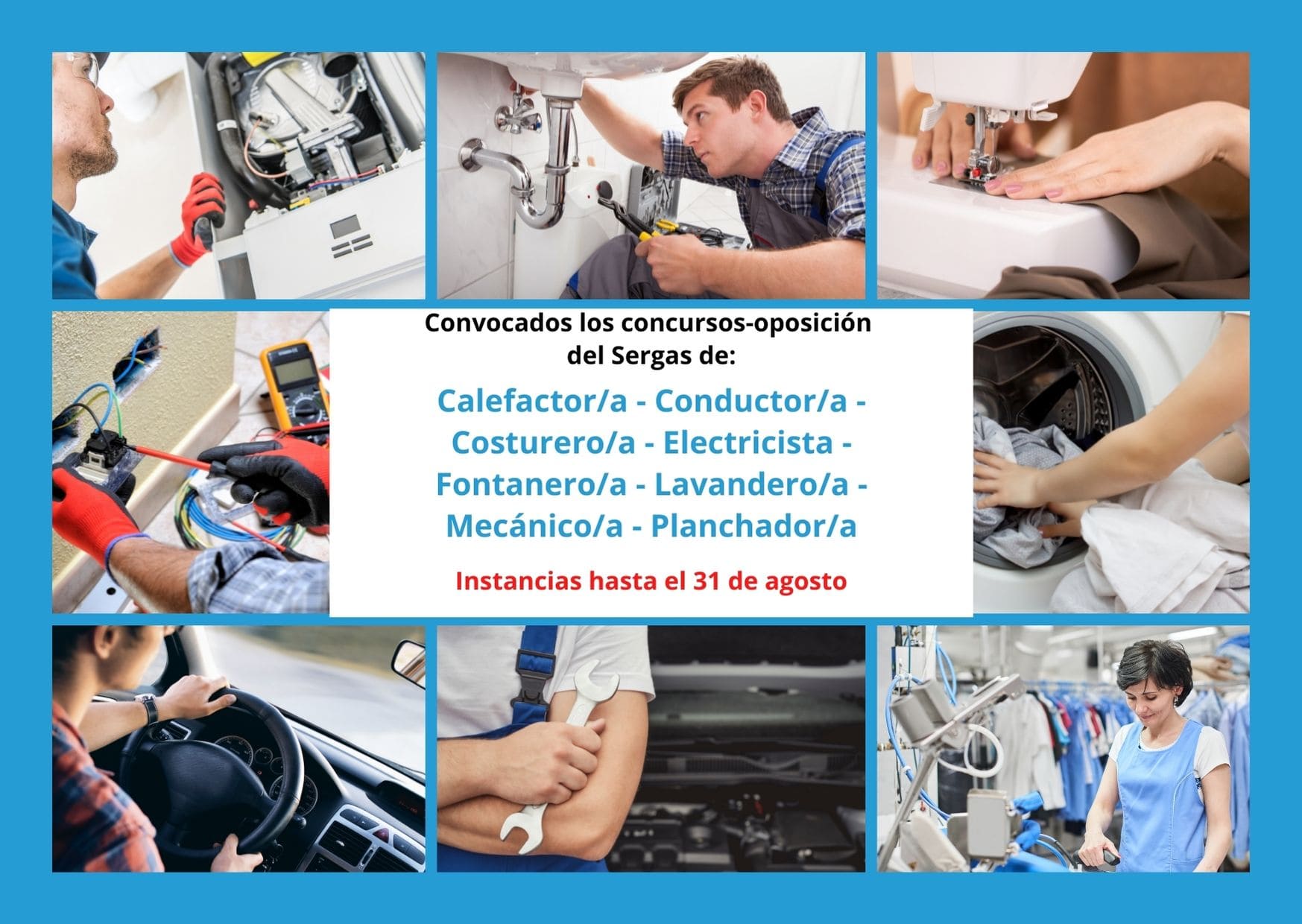 Profesiones convocadas del Serga