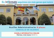 Cartel anunciando charla