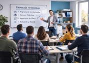 Formador dando clase