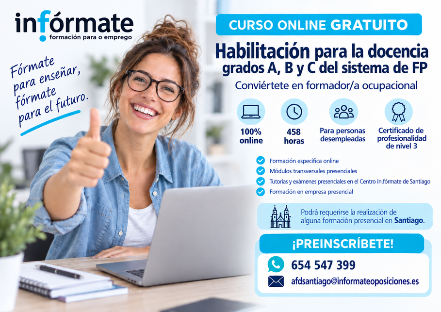 Cartel anunciando curso formador