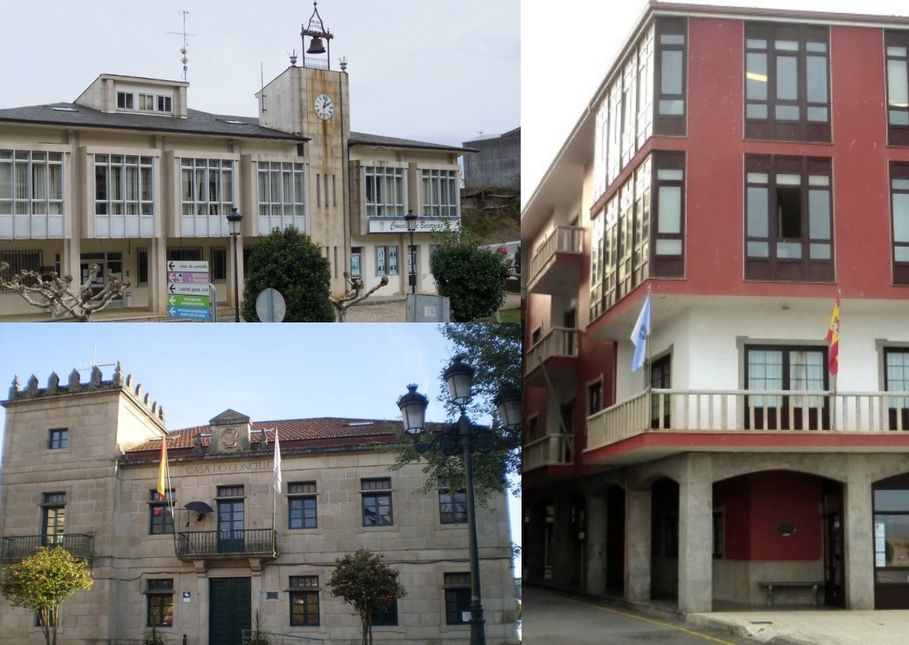 Concellos de Redondela, Muxía y 