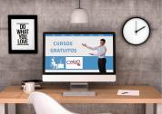 Cartel anunciando cursos gratuit