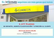 Cartel anunciando inicio Correos