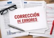 Corrección de errores BOE