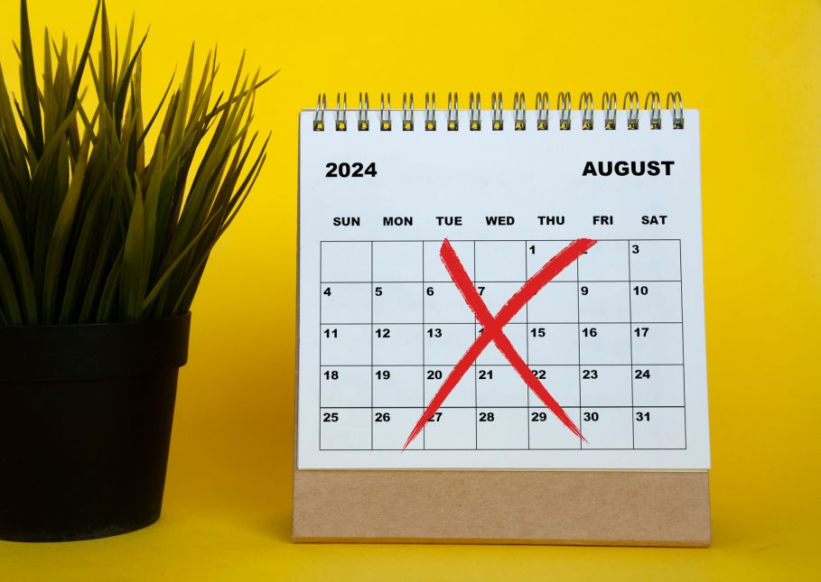 Calendario de agosto de 2024 tac