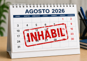 Calendario de agosto inhábil