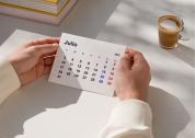 Calendario de julio