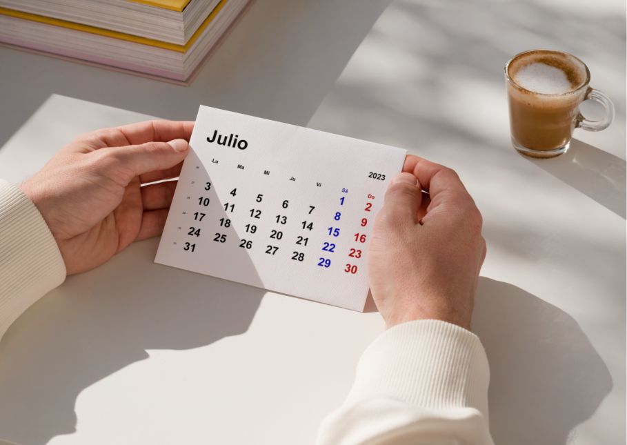 Calendario de julio