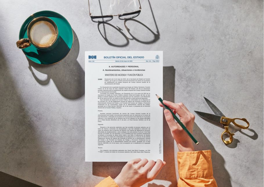 Documento BOE con nombramiento