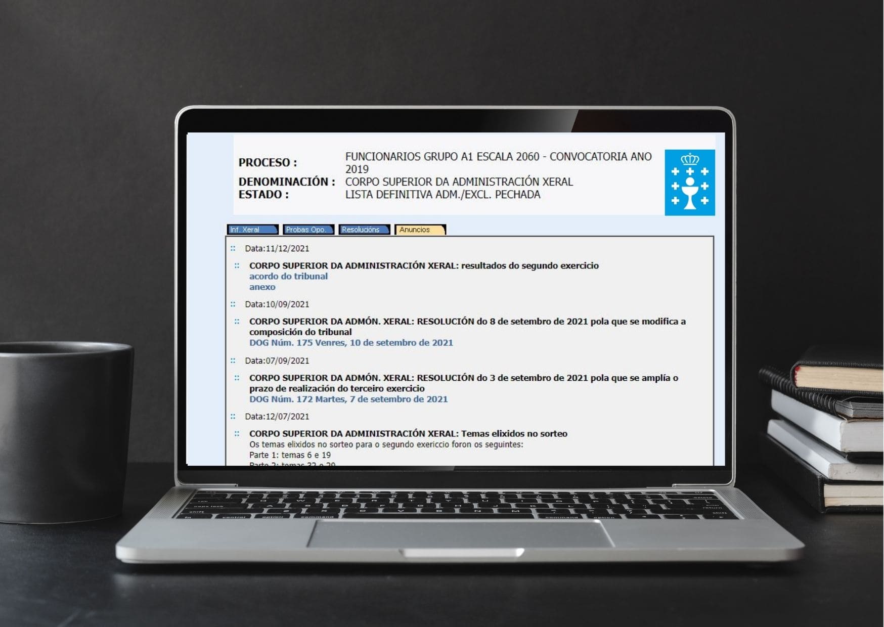 Página web Función Pública