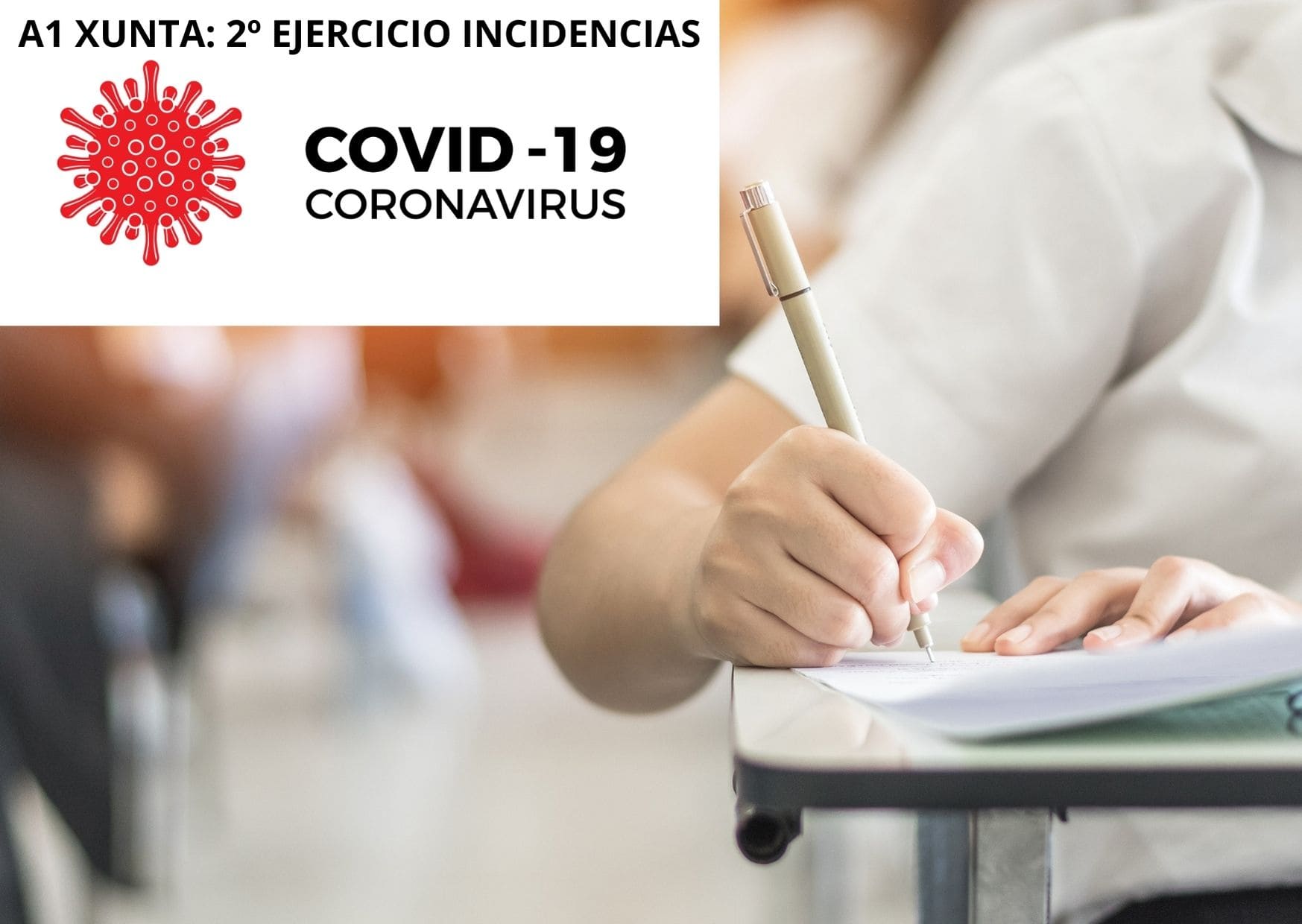 Persona realizando examen