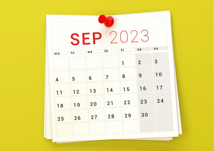 Calendario septiembre 2023