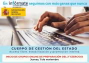 Cartel anunciando el inicio del 