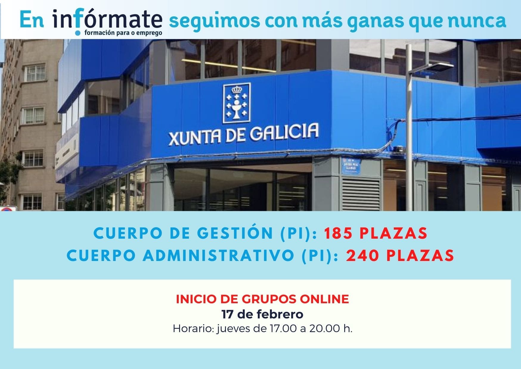 Cartel anunciando el inicio de g
