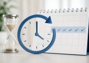 Calendario, reloj y reloj de are