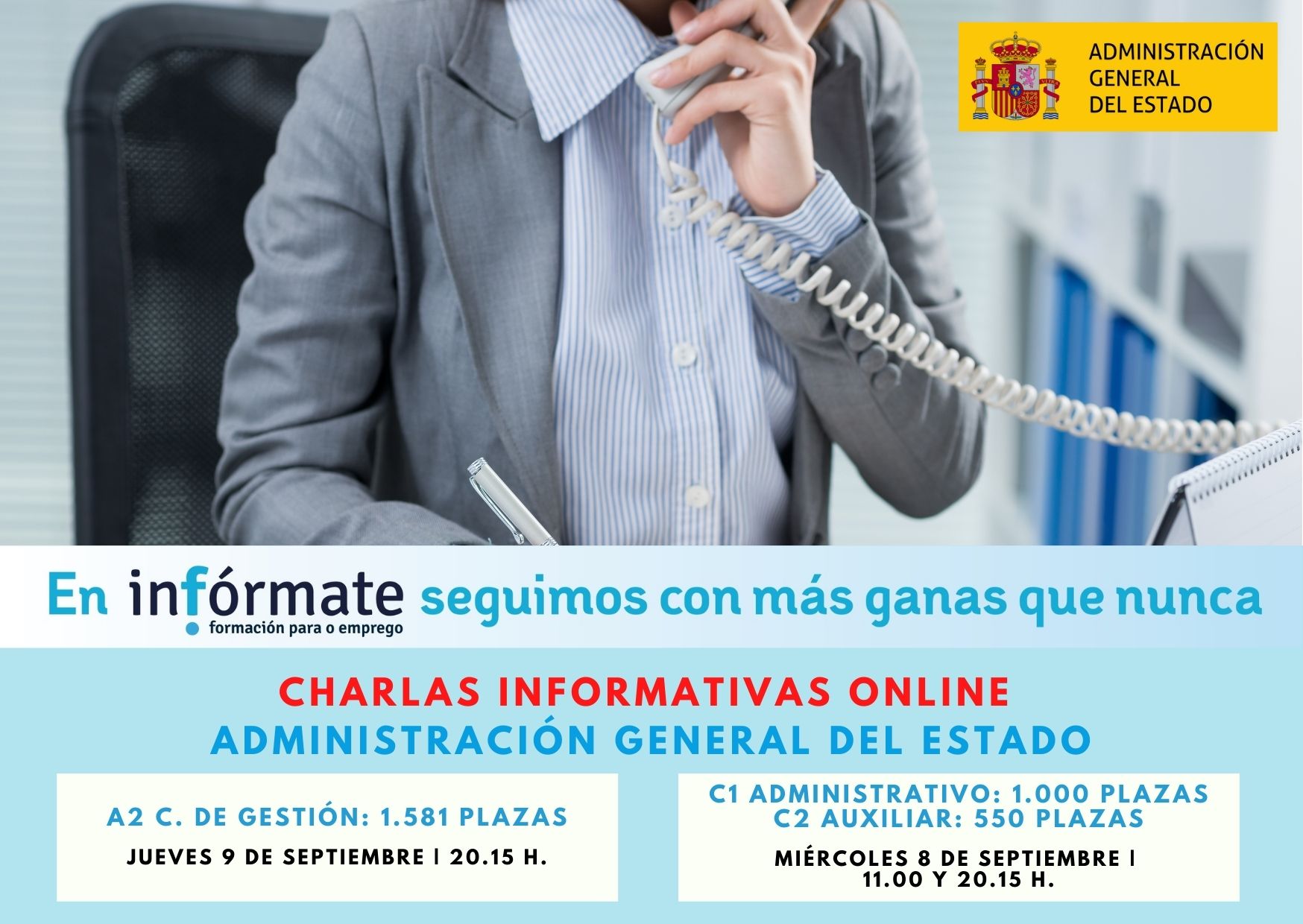 Cartel promocional charlas infor