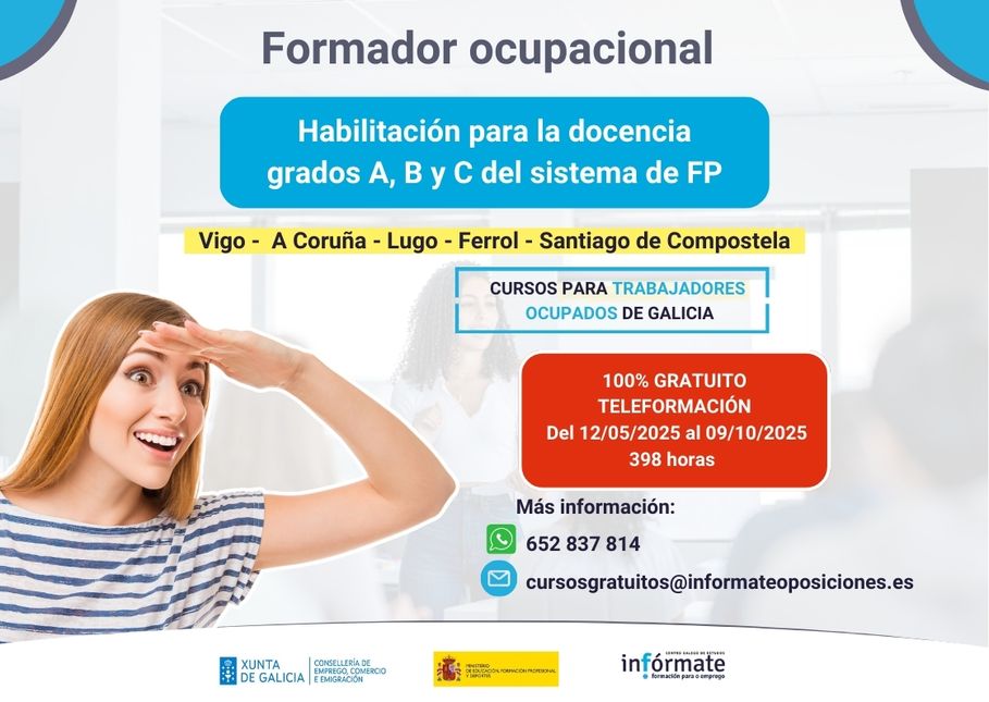 Curso formador ocupacional