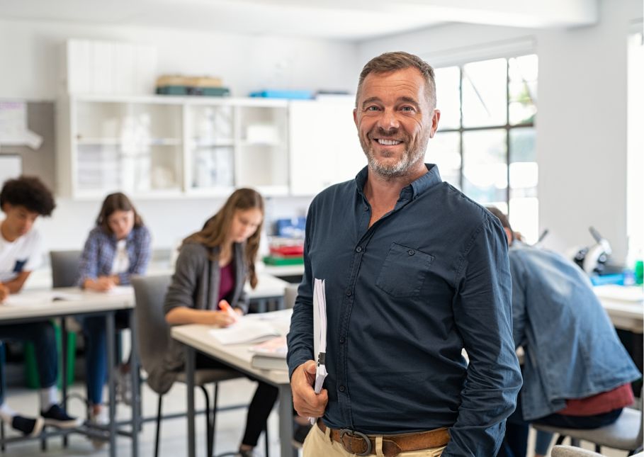 Profesor de Secundaria en clase