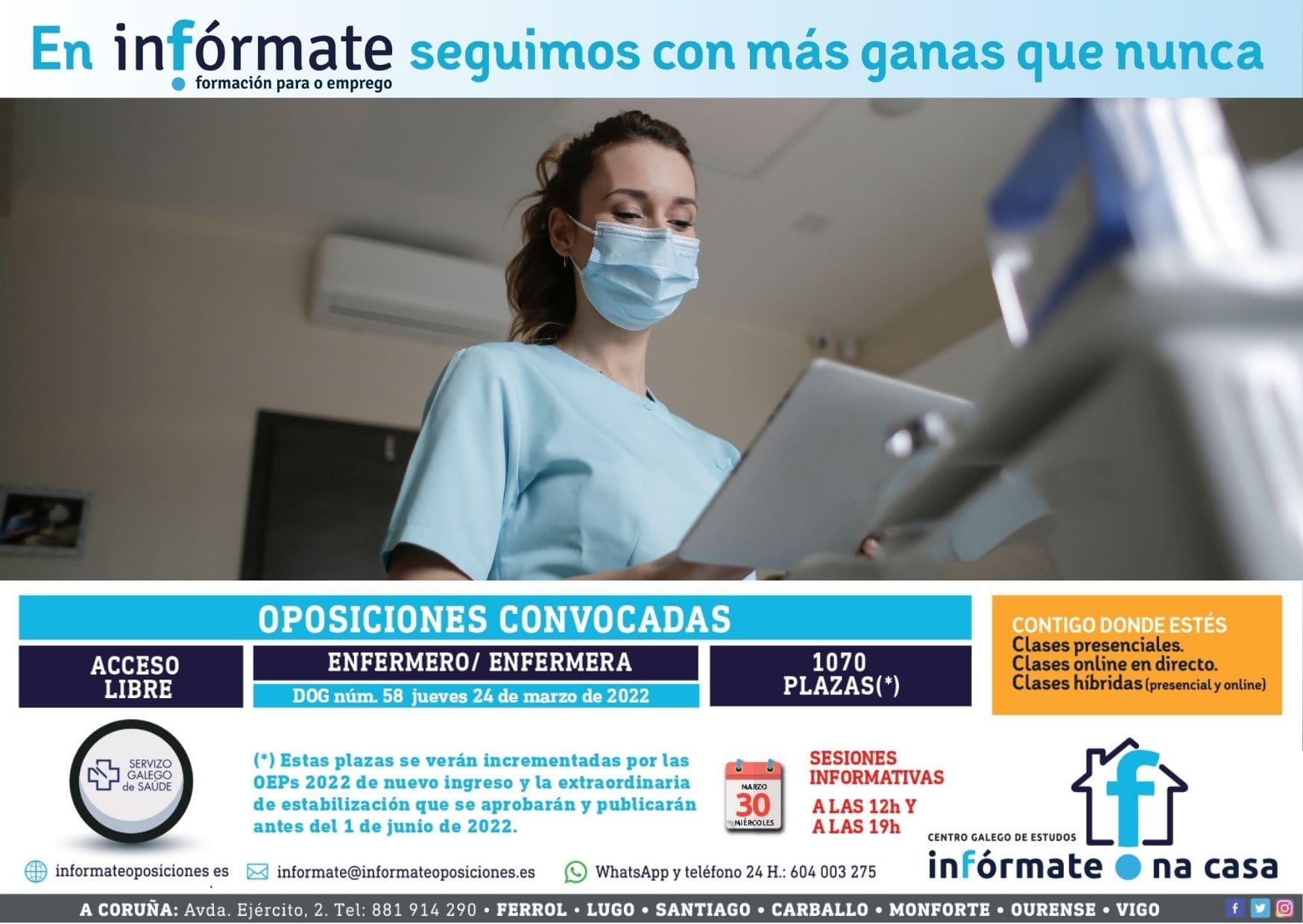 Cartel anunciando convocatoria y