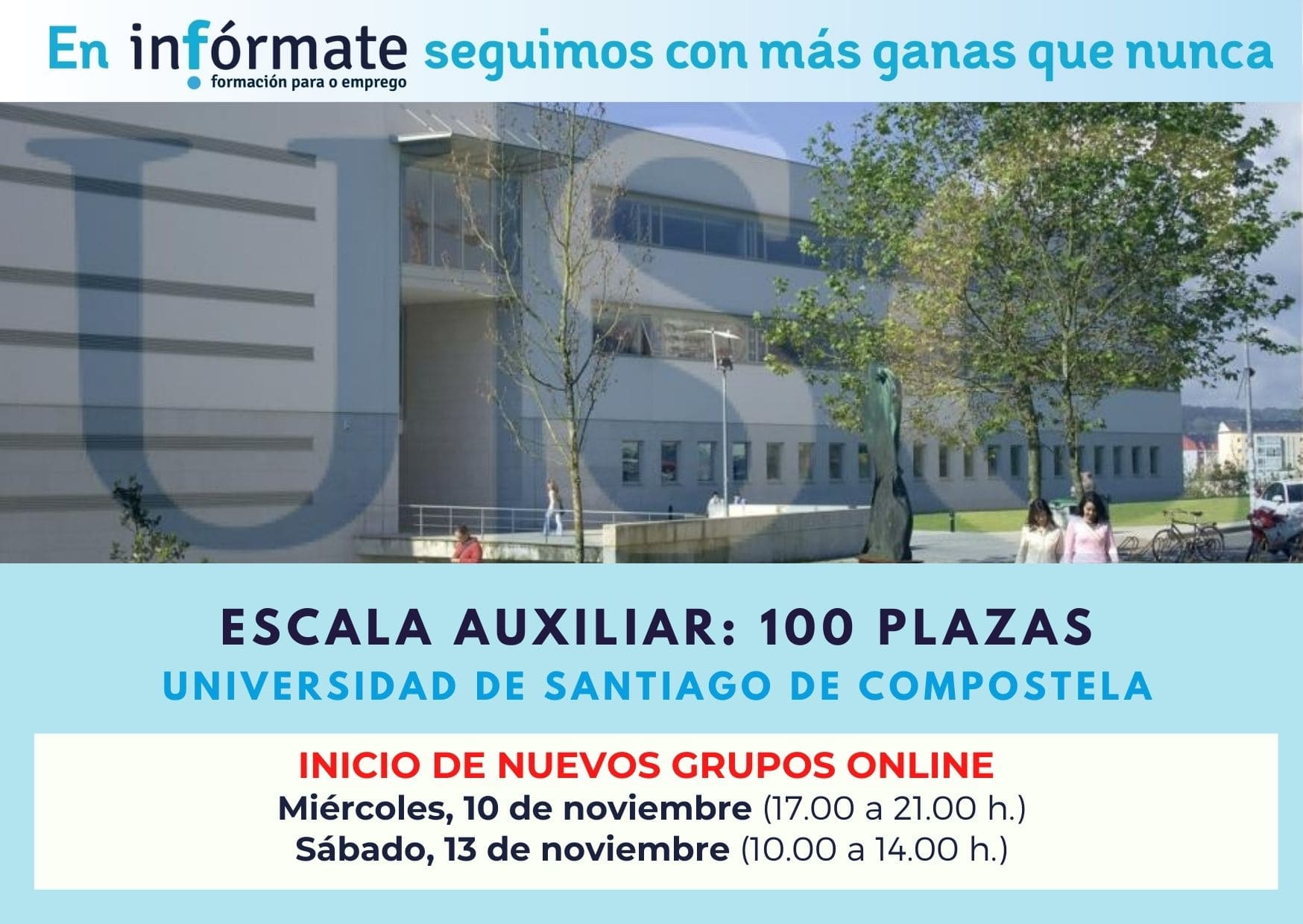 Cartel anunciando el inicio del 