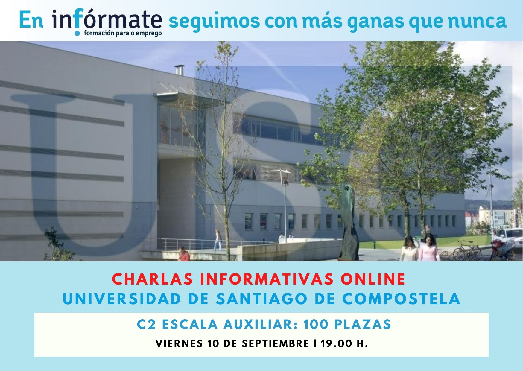 Cartel promocional charlas infor