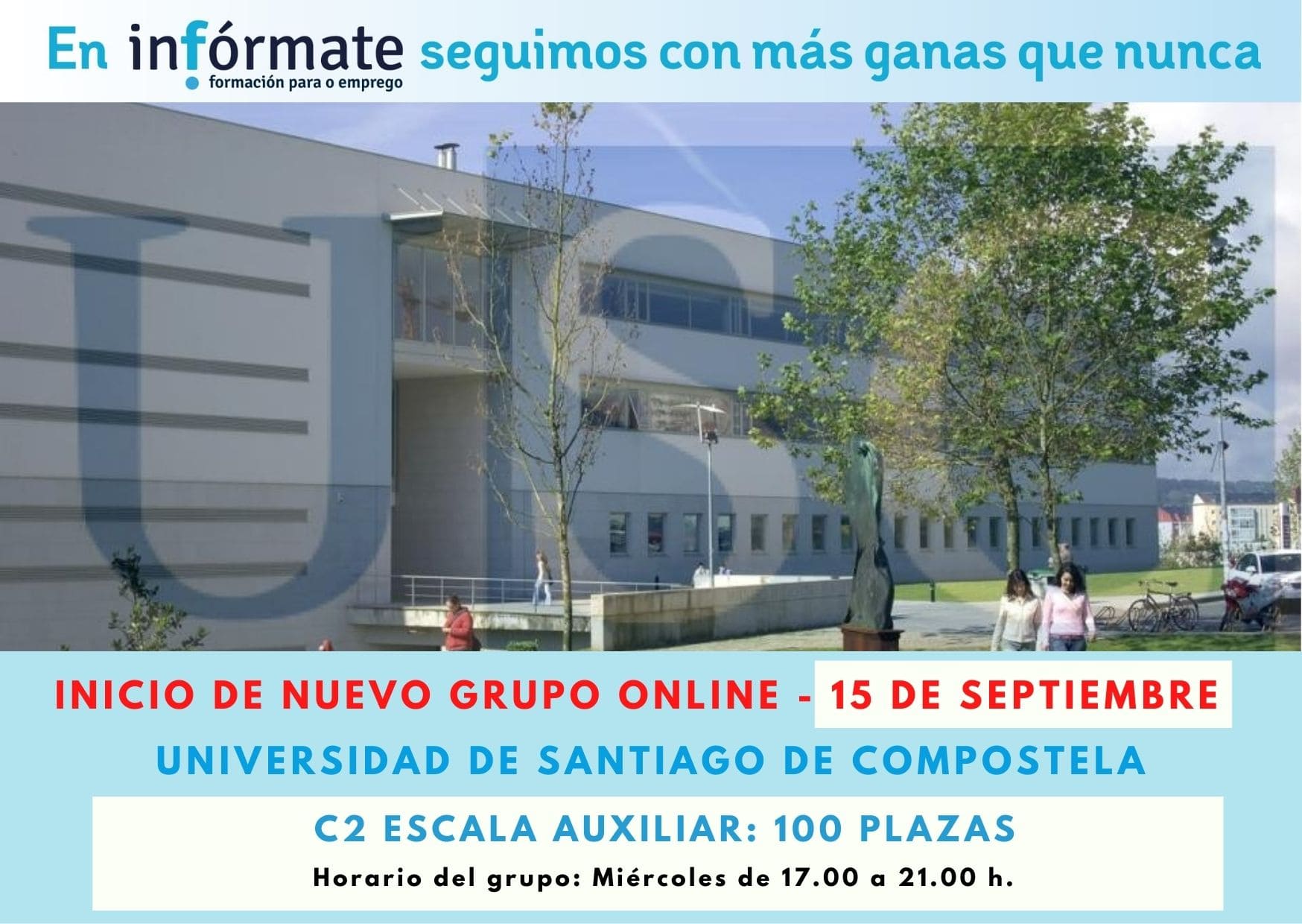 Cartel anunciando el inicio del 