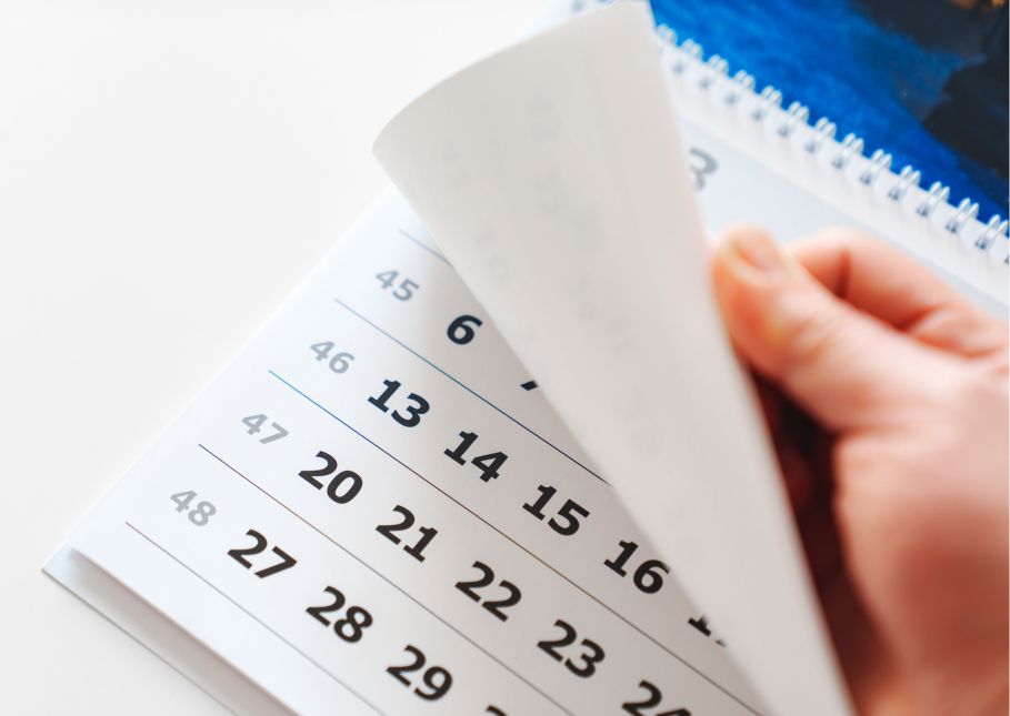 Hojas calendario
