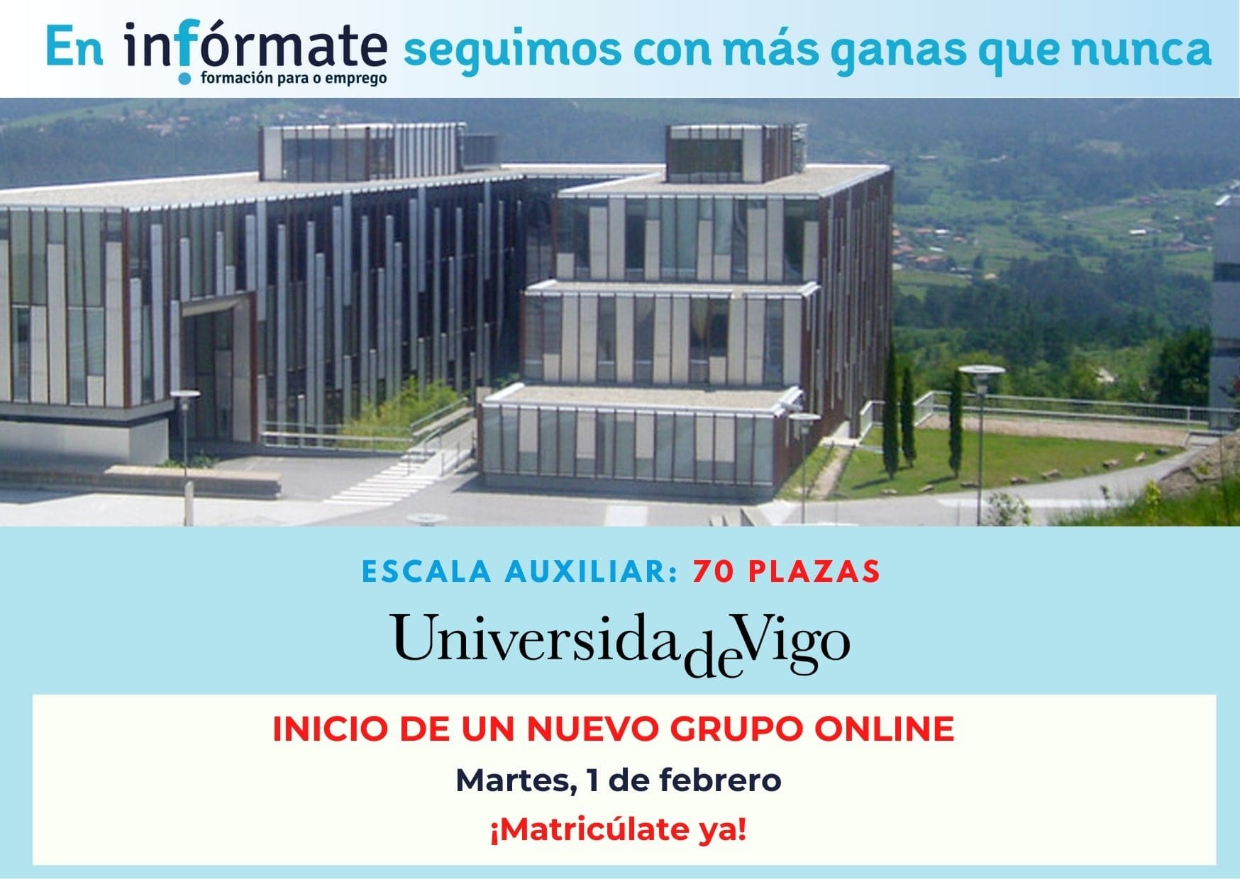 Cartel anunciando el inicio del 