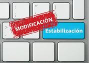 Modificación de la convocatoria 