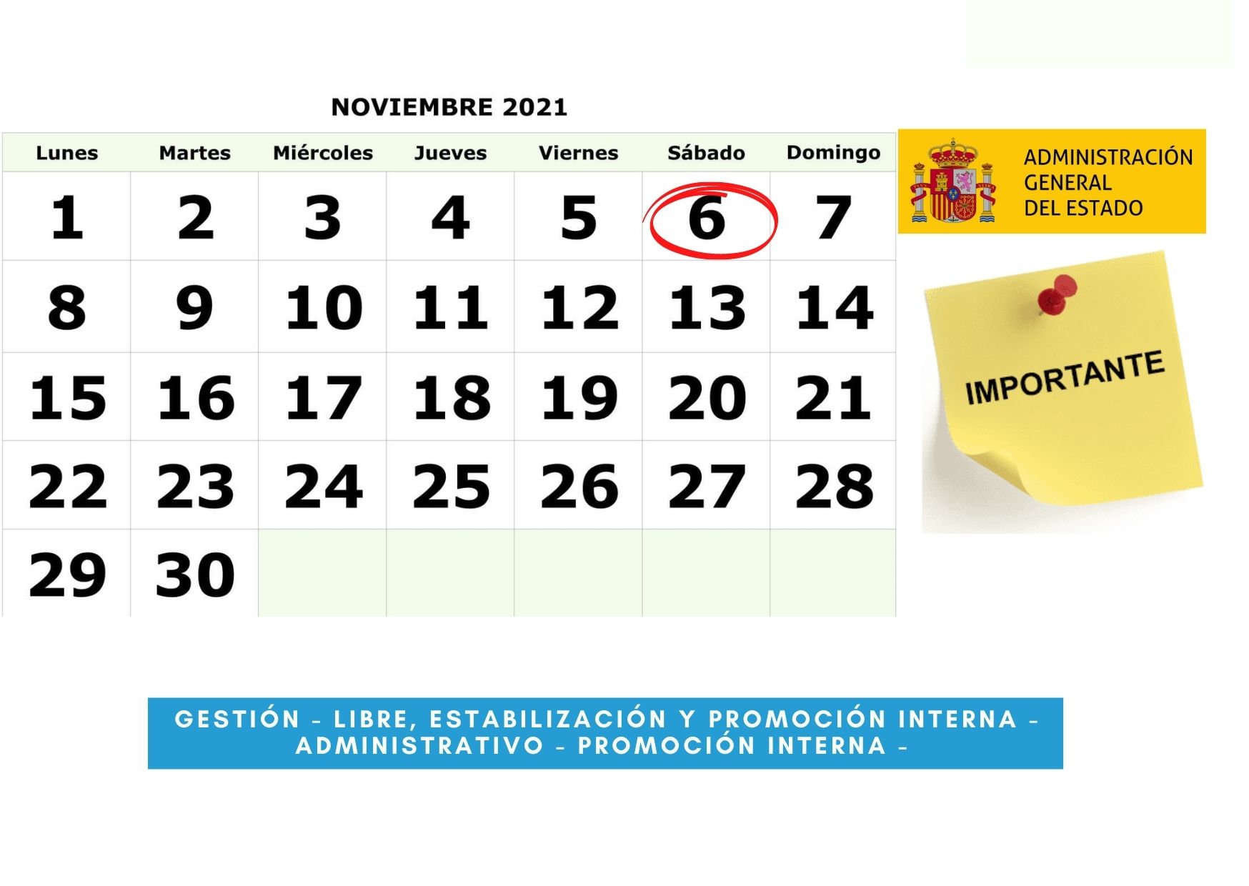 Calendario noviembre de 2021