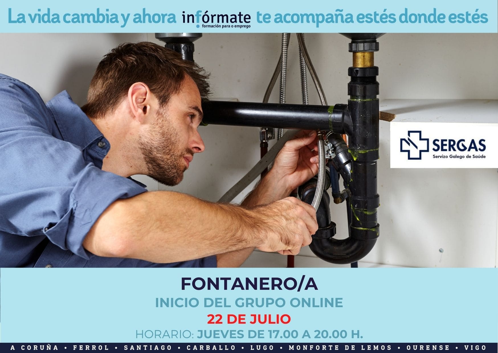 Cartel promocional Fontanero/a