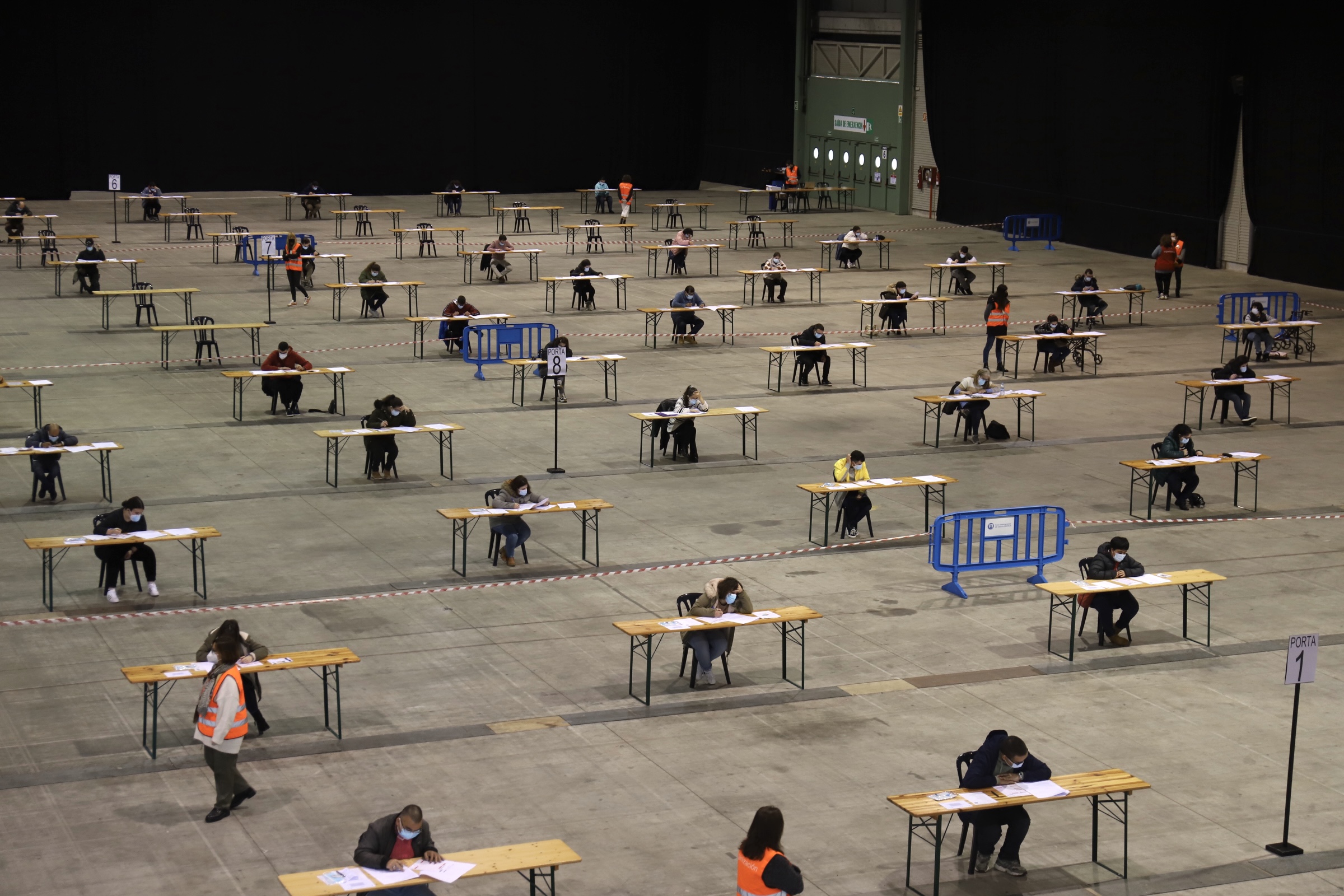 Imagen examen de la Xunta en Sil