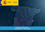 Mapa de España con destinos