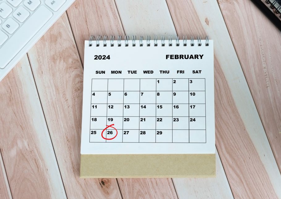 Calendario febrero de 2024