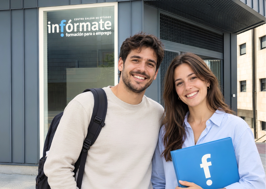Alumnos delante de In.fórmate Po