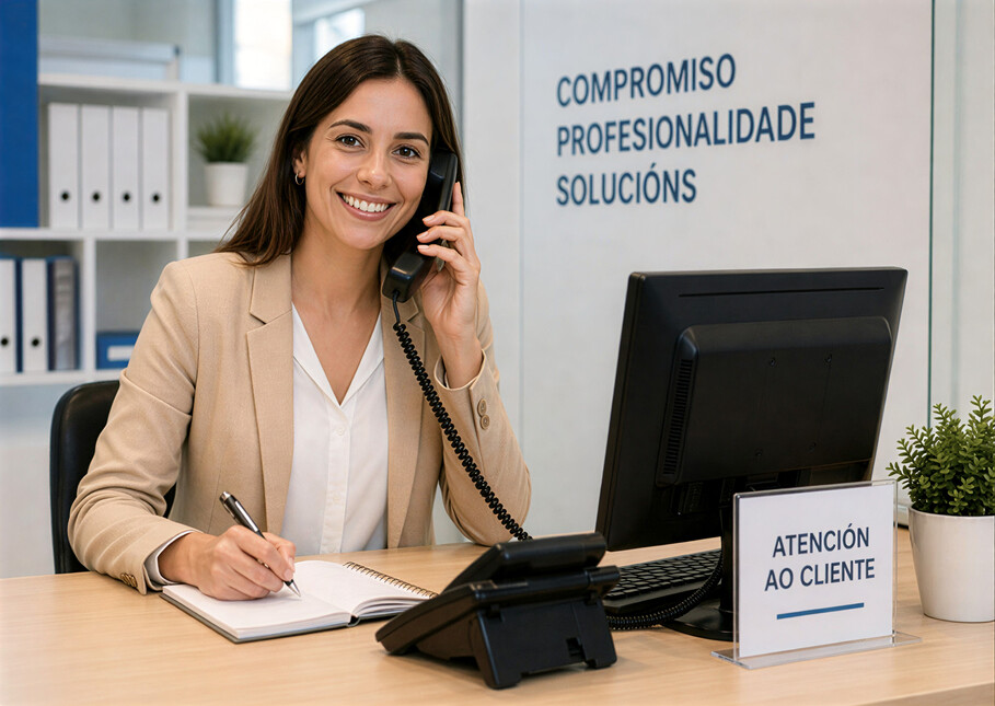 Persoa de atención ao cliente
