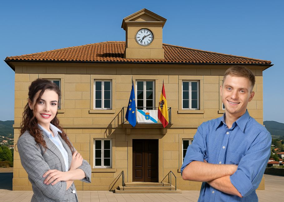 Edificio consistorial con oposit