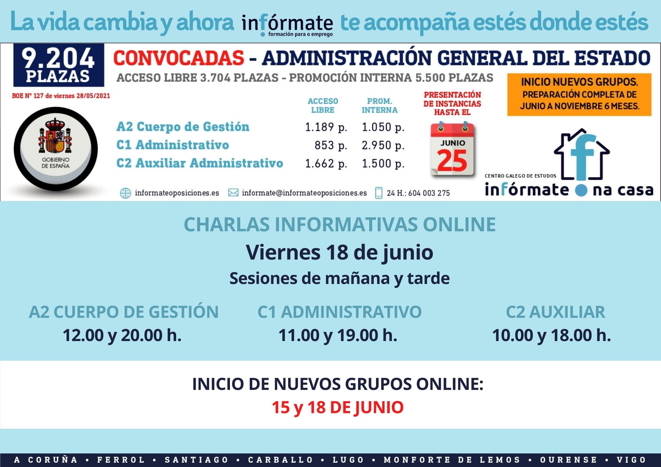 Cartel promocional charlas Estad