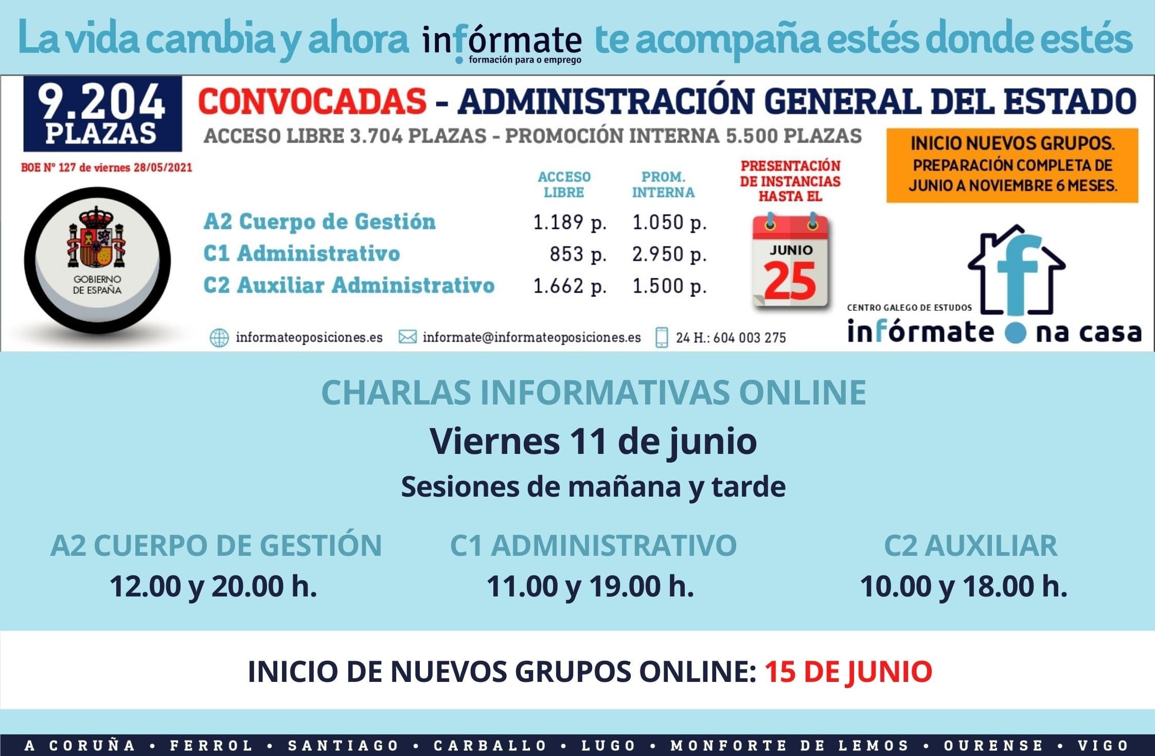 Cartel promocional de las charla