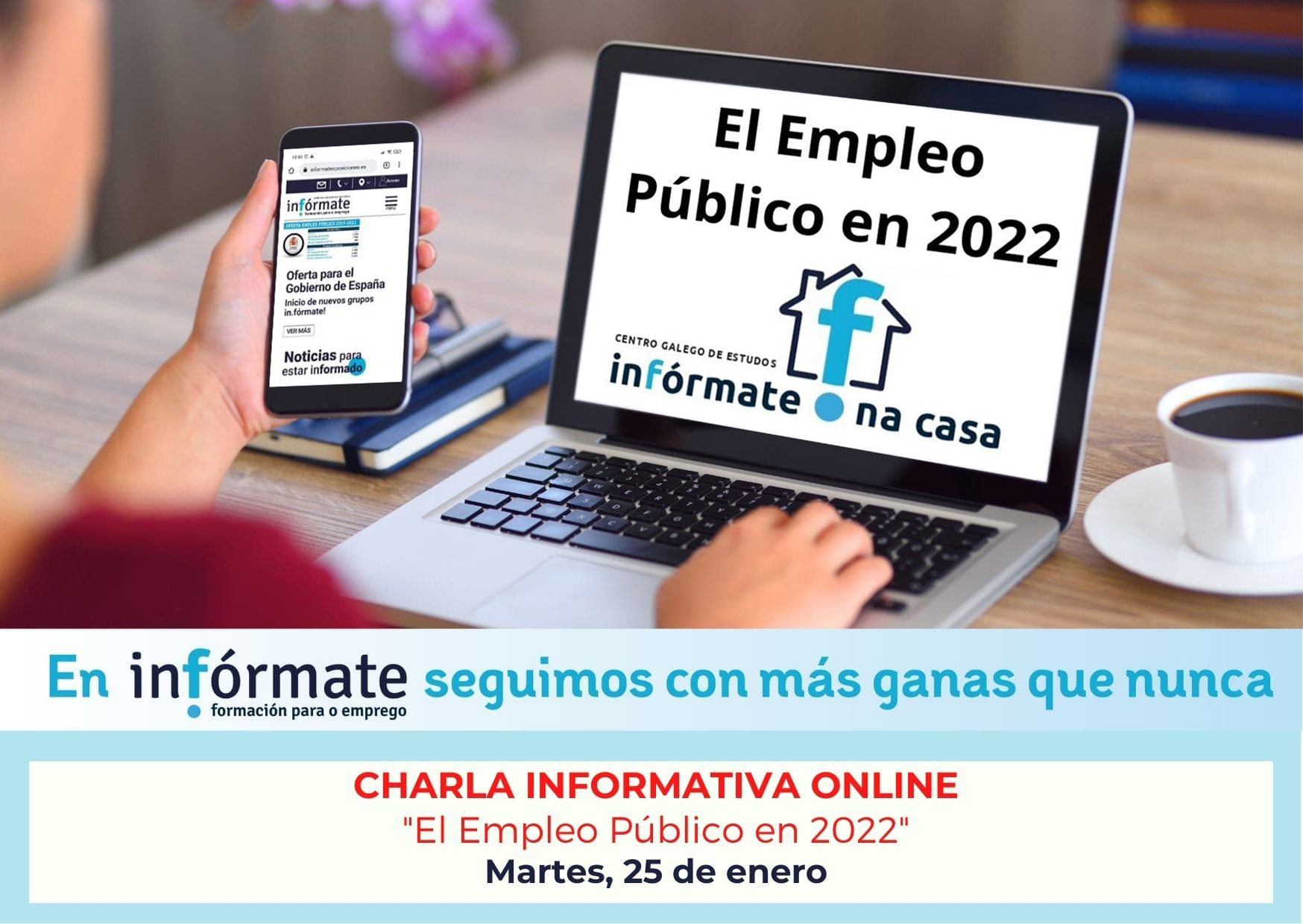 Cartel anunciando las charlas de