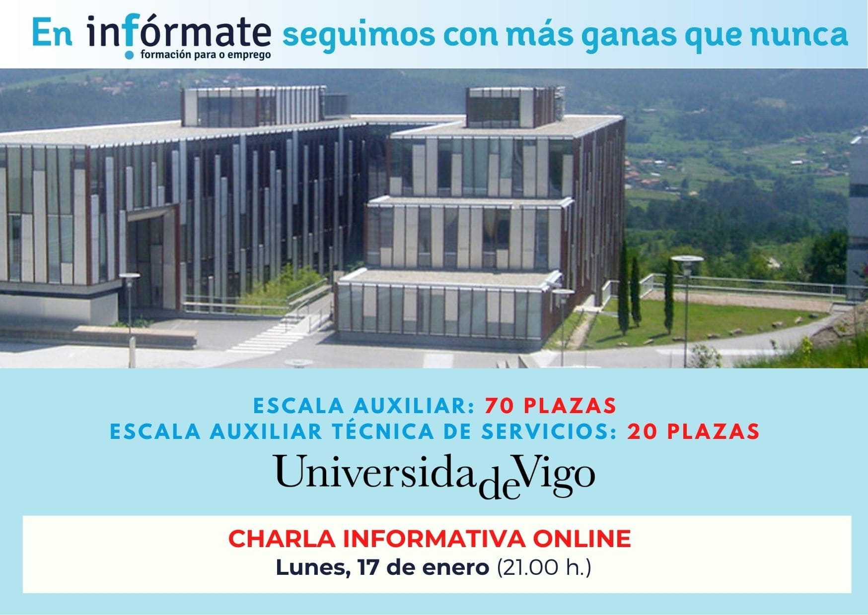 Cartel anunciando charlas de la 