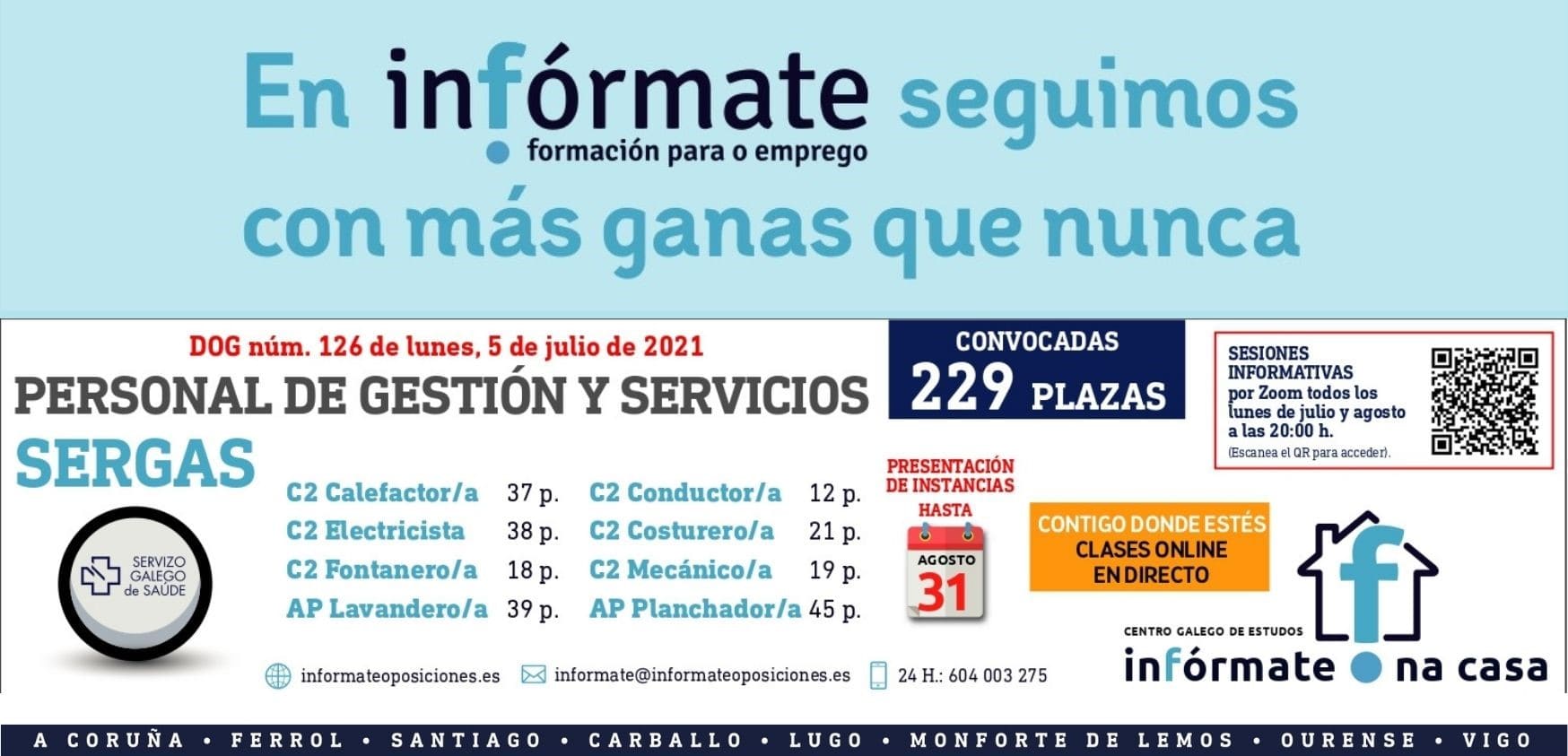 Cartel publicitario charlas Serg
