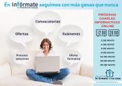 Cartel anunciando charlas inform
