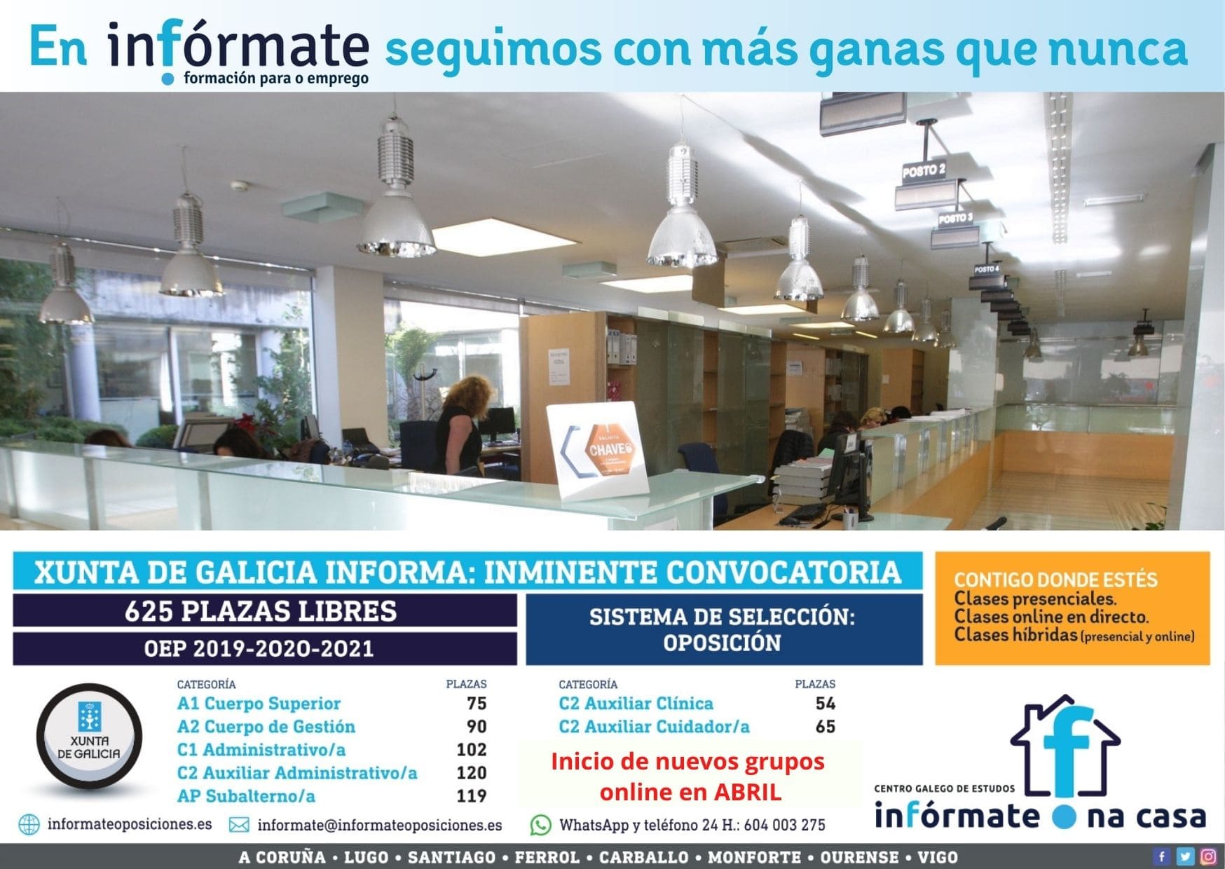 Cartel anunciando inicio de grup