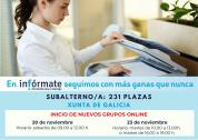 Cartel anunciando el inicio de l