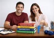 Opositores señalando temarios