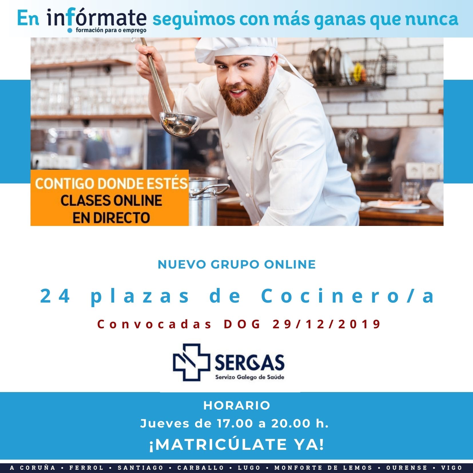 Cartel Cocinero Sergas